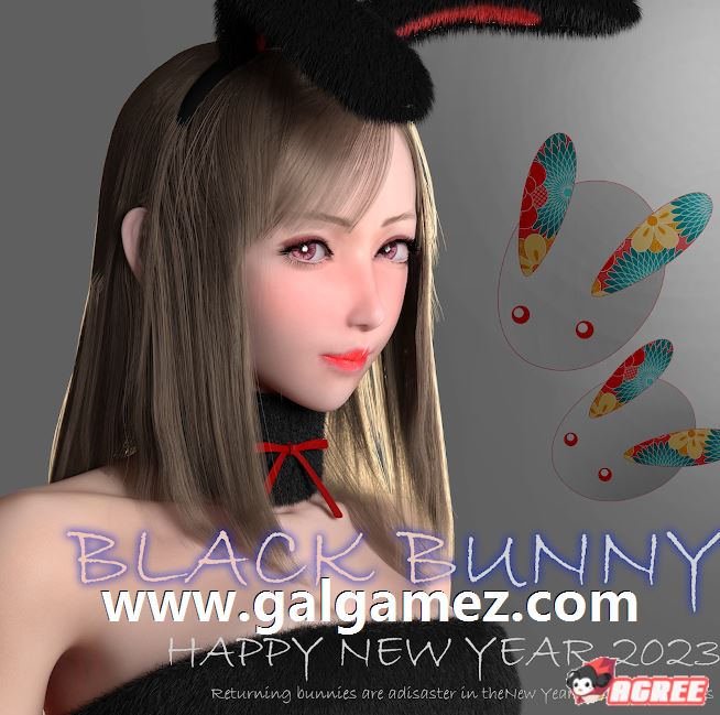 【3D同人/全动态】ATD大师23年1月新作：新年黑丝兔女郎+金发女赠品【新作/500M】